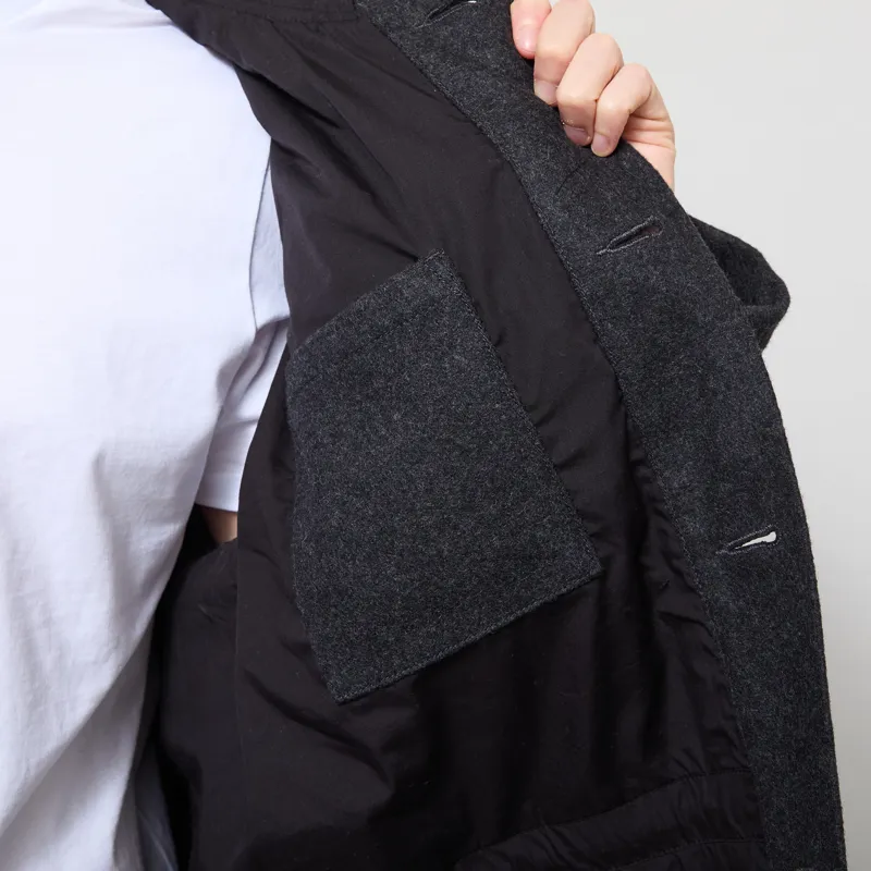 Universal Works Boston Parka Grey Marl Mowbray-6