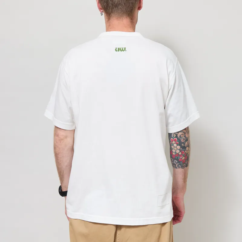 Universal Works UW Print Core T Shirt Ecru Single Jersey-2