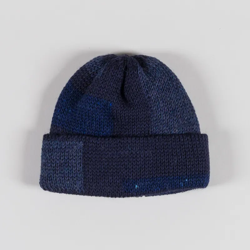 Universal Works Short Watch Cap Navy British Wool