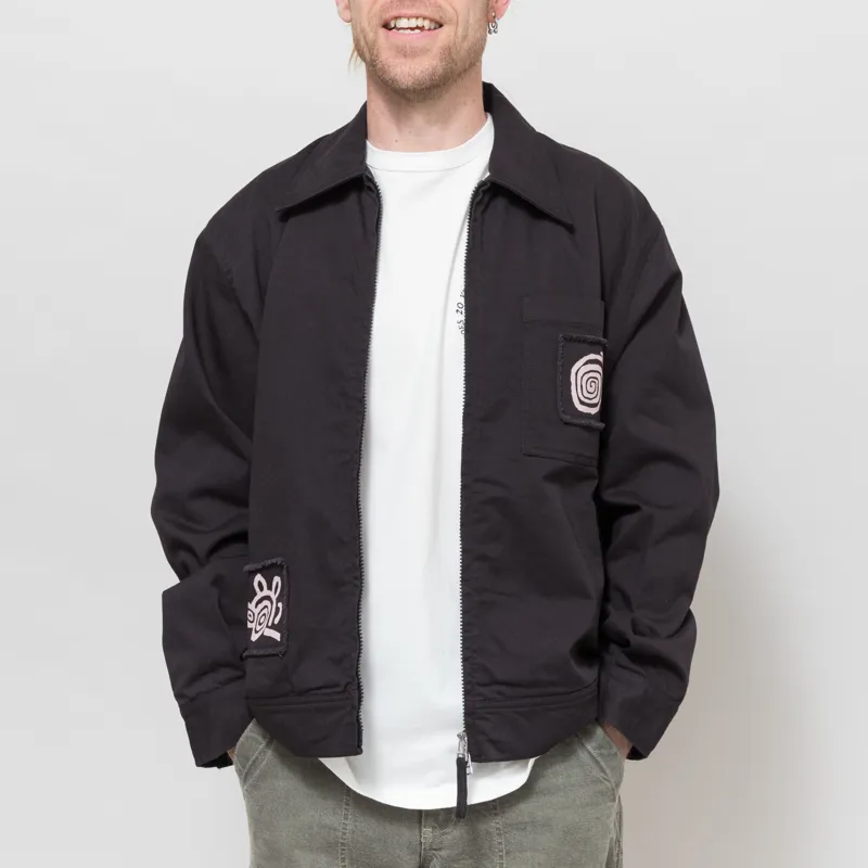 Universal Works x Working Class Heroes Rose Bowl Jacket Black Twill-2