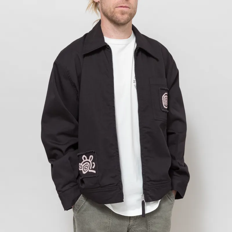 Universal Works x Working Class Heroes Rose Bowl Jacket Black Twill-3