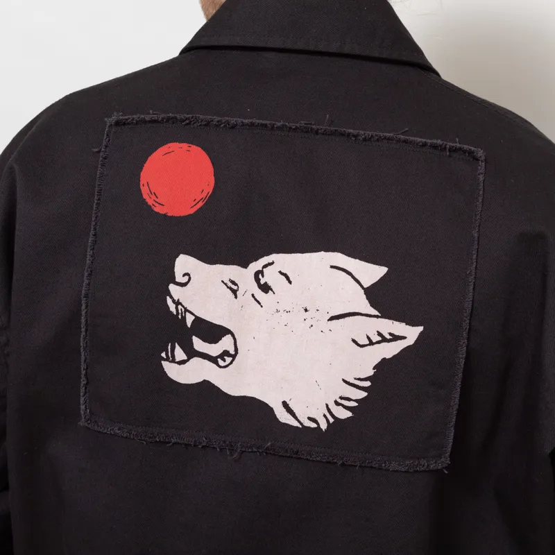 Universal Works x Working Class Heroes Rose Bowl Jacket Black Twill-5
