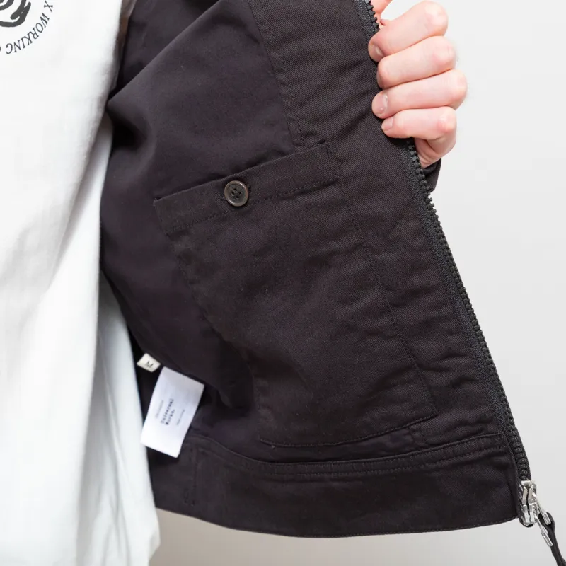 Universal Works x Working Class Heroes Rose Bowl Jacket Black Twill-9