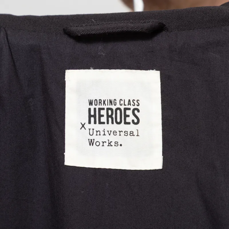 Universal Works x Working Class Heroes Rose Bowl Jacket Black Twill-6