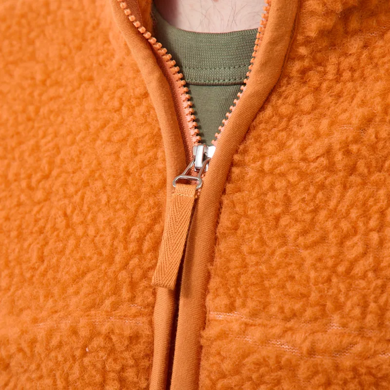 Universal Works Hep Mountain Jacket Orange Artic Fleece-4