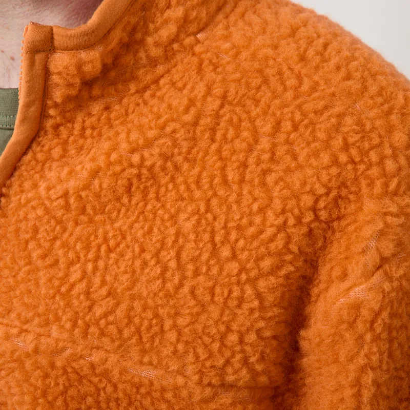Universal Works Hep Mountain Jacket Orange Artic Fleece-5