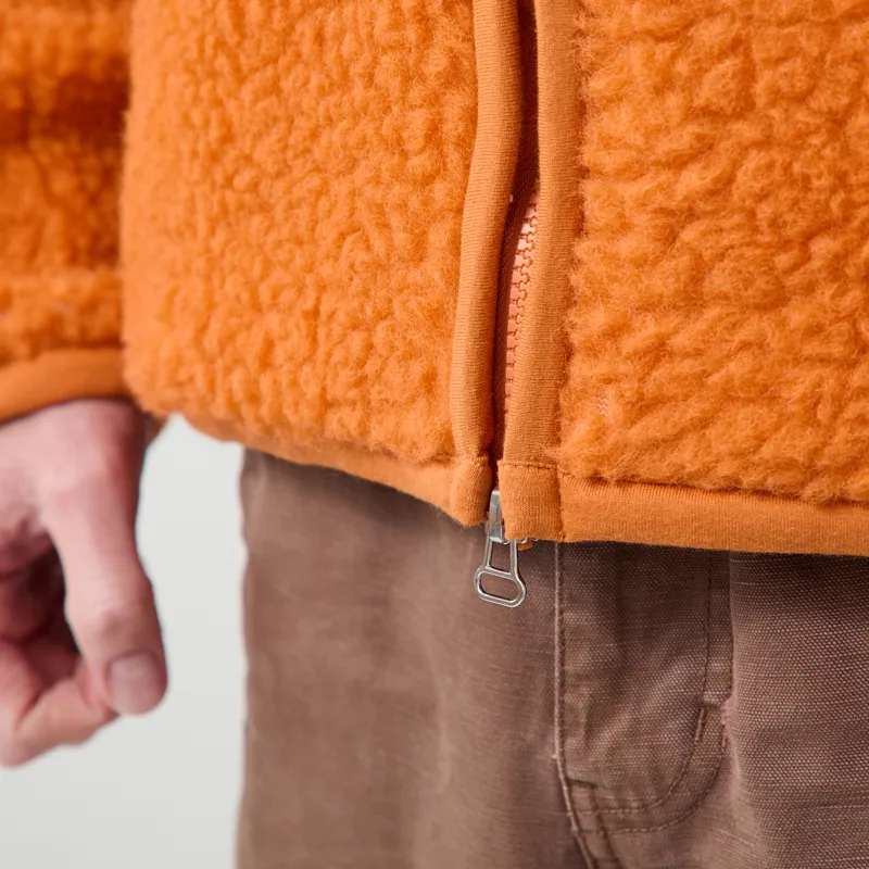 Universal Works Hep Mountain Jacket Orange Artic Fleece-7