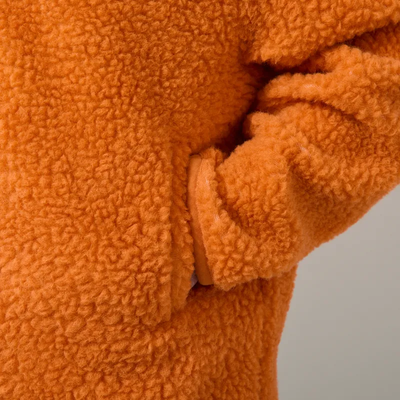 Universal Works Hep Mountain Jacket Orange Artic Fleece-8
