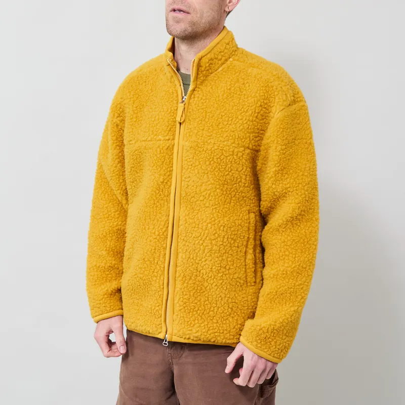 Universal Works Hep Mountain Jacket Yellow Artic Fleece-1