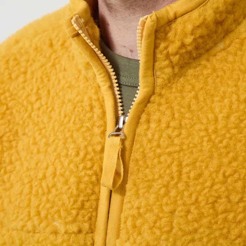 Universal Works Hep Mountain Jacket Yellow Artic Fleece-6