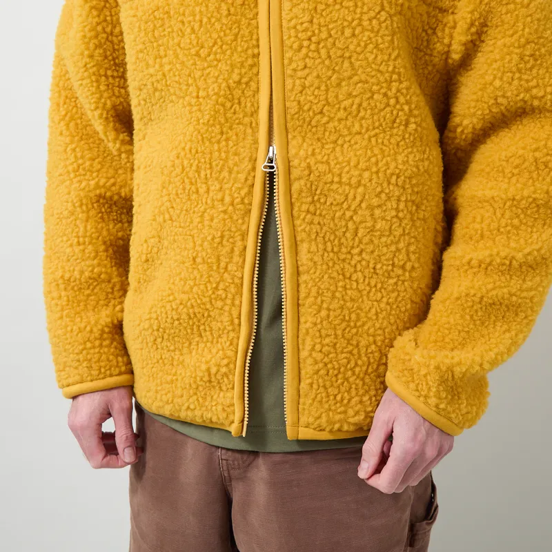 Universal Works Hep Mountain Jacket Yellow Artic Fleece-8
