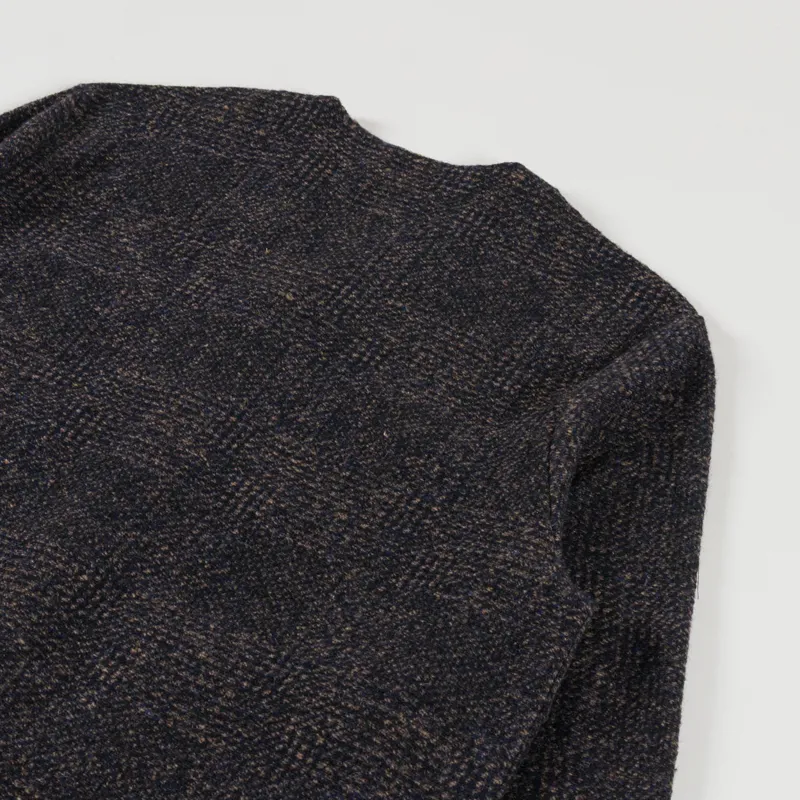 Universal Works Cardigan Navy Deca Light Knit-3