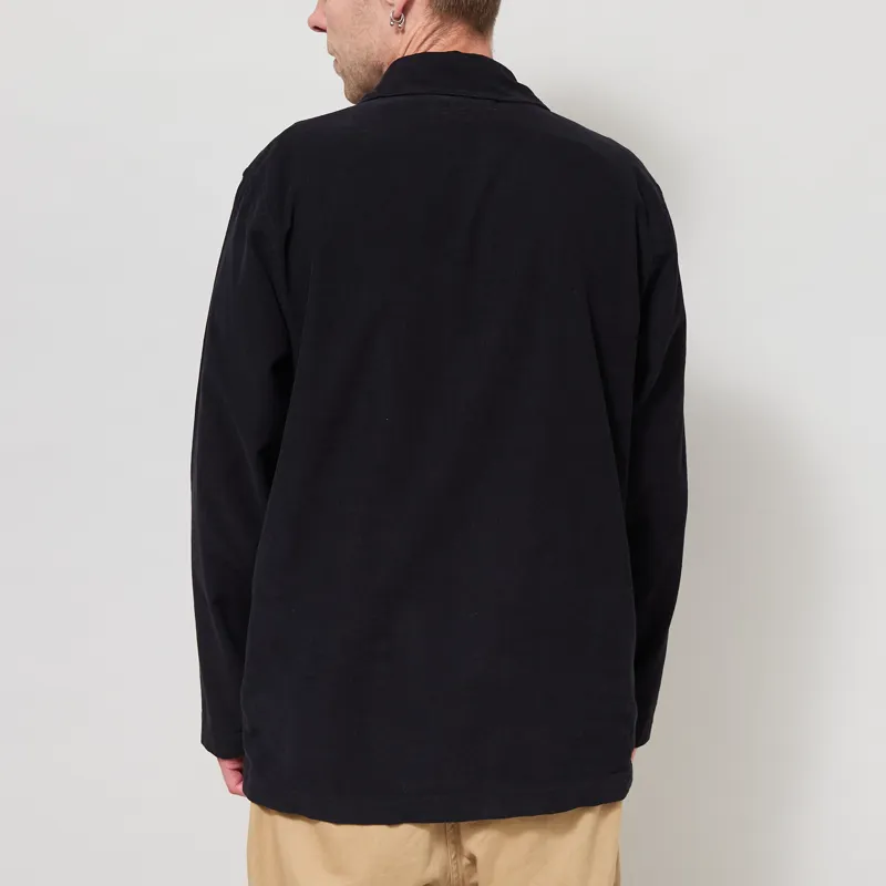 Universal Works Bakers Overshirt Black Fine Cord-2