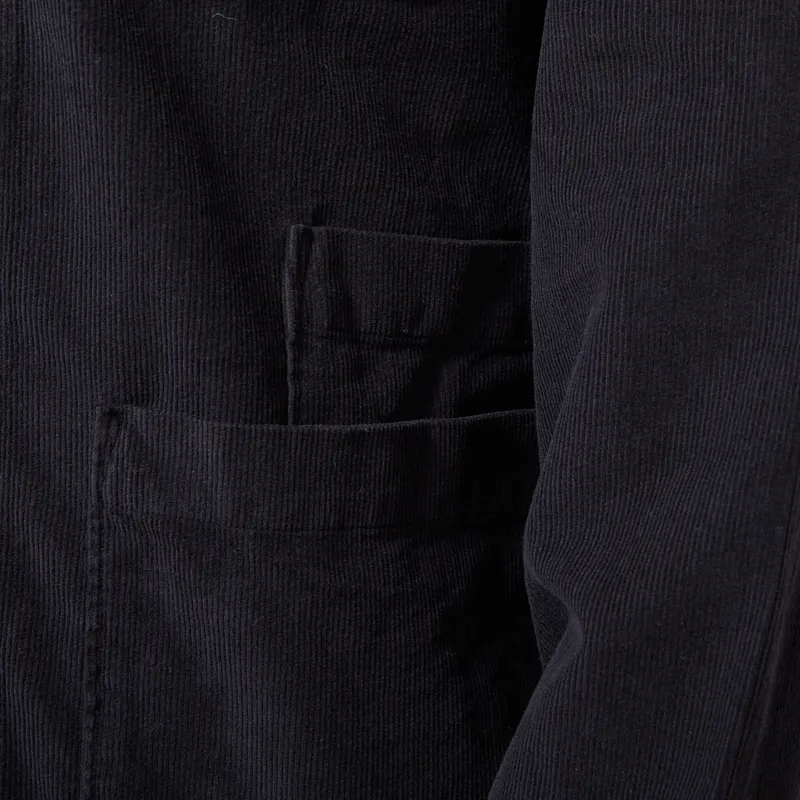 Universal Works Bakers Overshirt Black Fine Cord-6