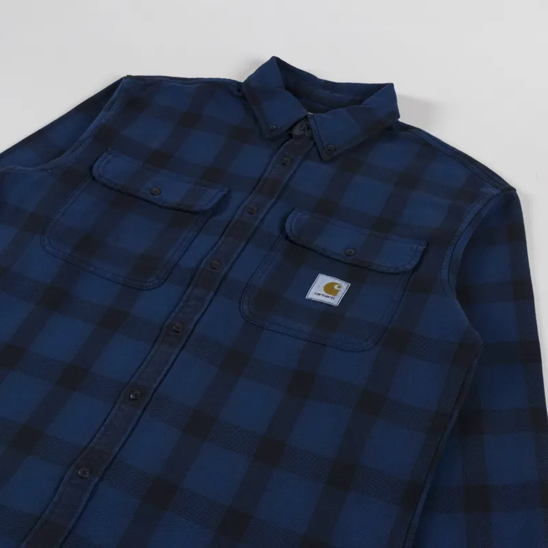 Carhartt WIP Long Sleeve Edmands Shirt Natural Jupiter-2