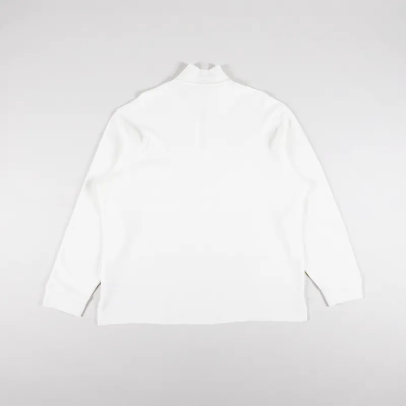 Polo Ralph Lauren Double Knit Quarter Zip Sweatshirt Chic Cream-1