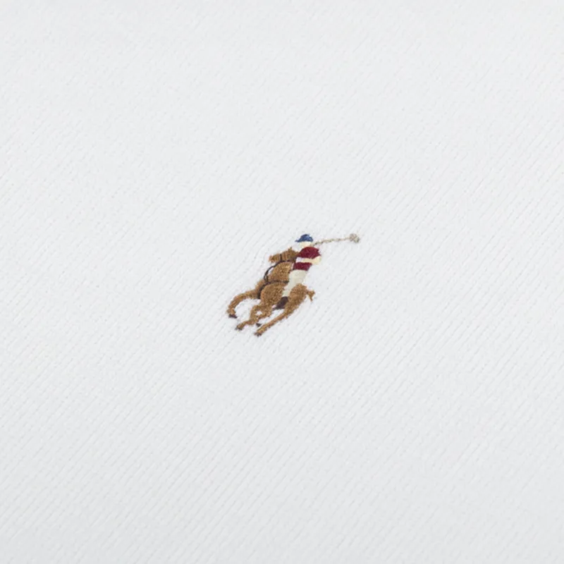 Polo Ralph Lauren Double Knit Quarter Zip Sweatshirt Chic Cream-4