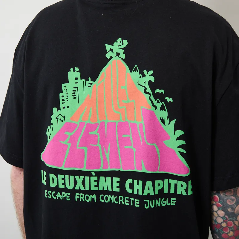 Element x Millet Hit The Top T Shirt Black-5