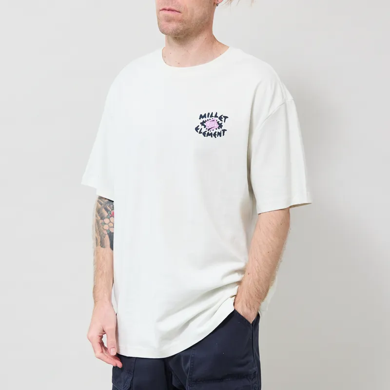 Element x Millet Escape T Shirt Foggy Dew-1