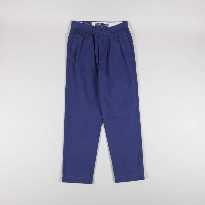 Polo Ralph Lauren Whitman Relaxed Fit Pleated Trouser Light Navy-1