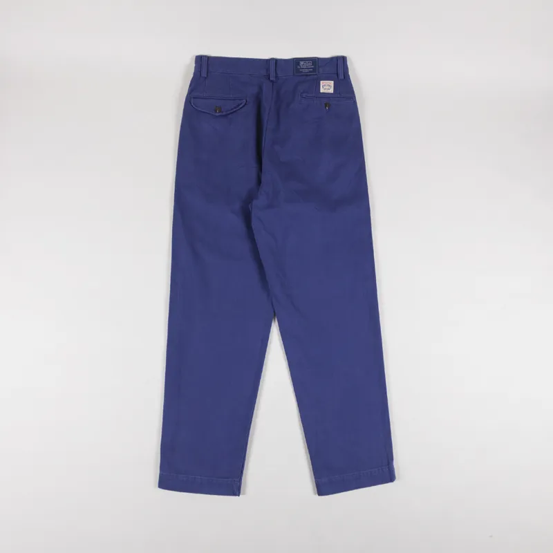 Polo Ralph Lauren Whitman Relaxed Fit Pleated Trouser Light Navy