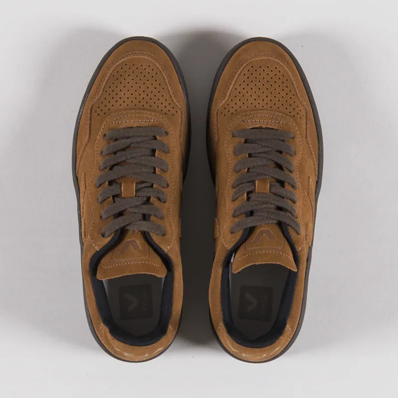 Veja Womens V-90 Suede Shoes Full Cognac Eagle-6