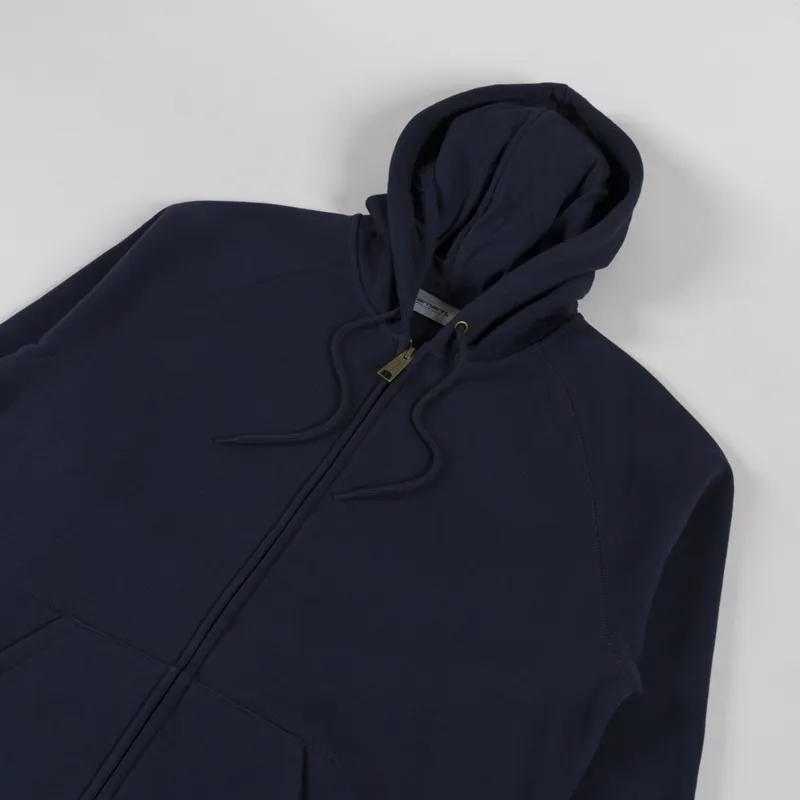 Carhartt WIP Hooded Chase Jacket Dark Navy Gold-3