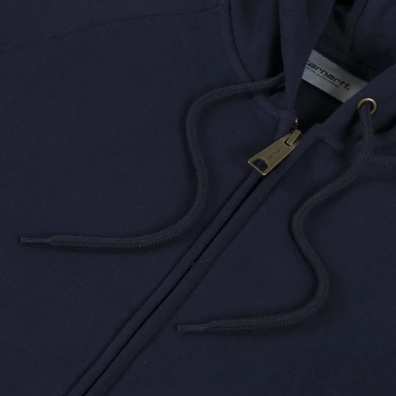 Carhartt WIP Hooded Chase Jacket Dark Navy Gold-7