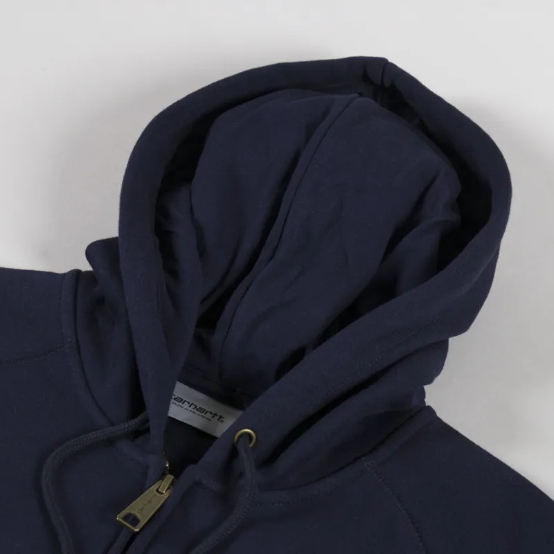 Carhartt WIP Hooded Chase Jacket Dark Navy Gold-6