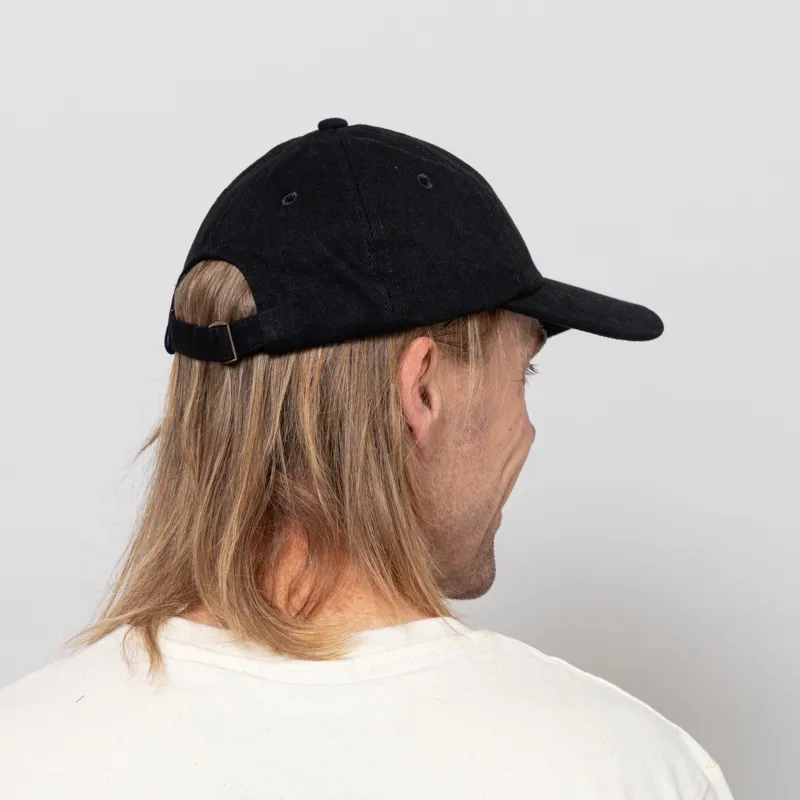 Olow Six Panel Flower Cap Black-2