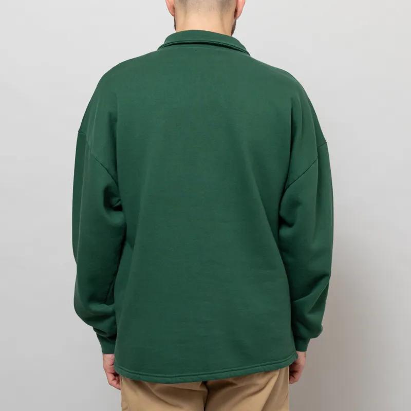 Olow Manso Sweat Forest Green Fishes-4