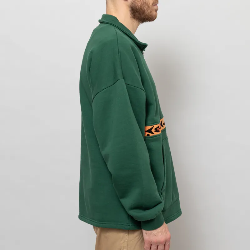 Olow Manso Sweat Forest Green Fishes-5