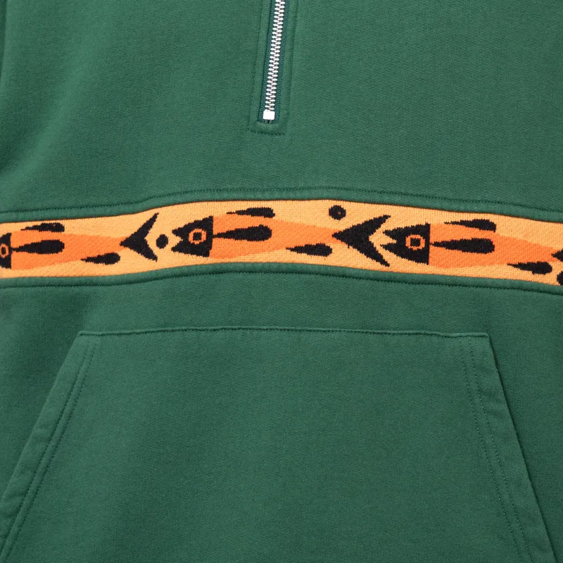 Olow Manso Sweat Forest Green Fishes-10