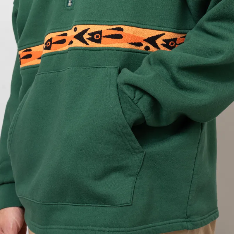 Olow Manso Sweat Forest Green Fishes-8