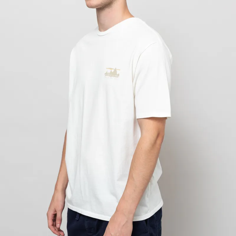 Patagonia 73 Skyline Organic T Shirt Birch White-1