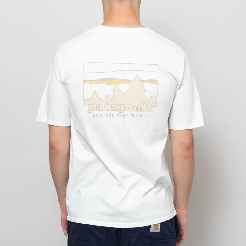 patagonia浮世絵 Tシャツ ホワイト Patagonia Vintage Promo T-Shirt Japan Limited Hokusai Wave