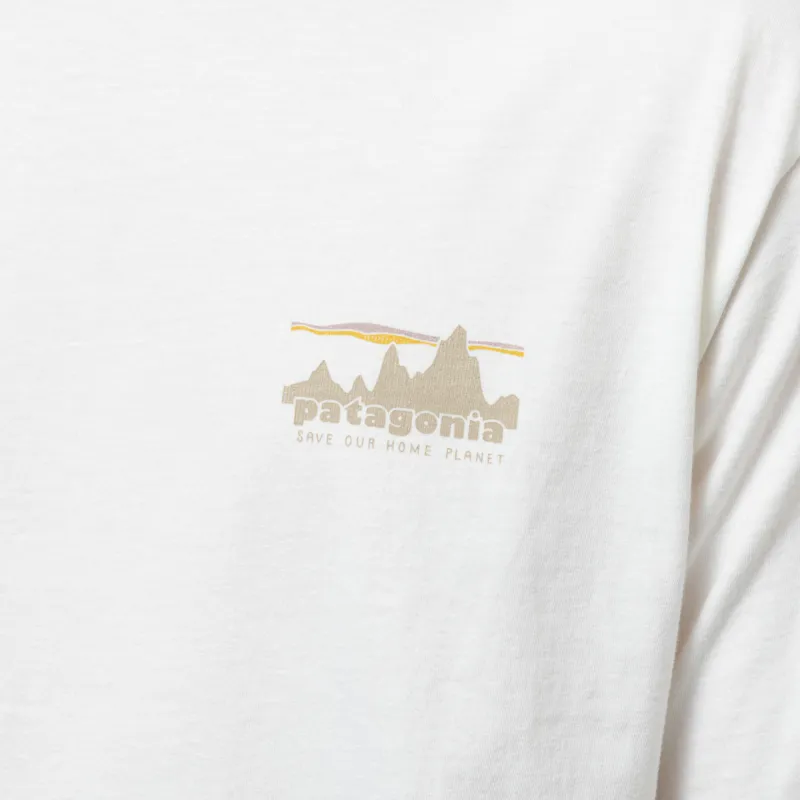 Patagonia 73 Skyline Organic T Shirt Birch White-6