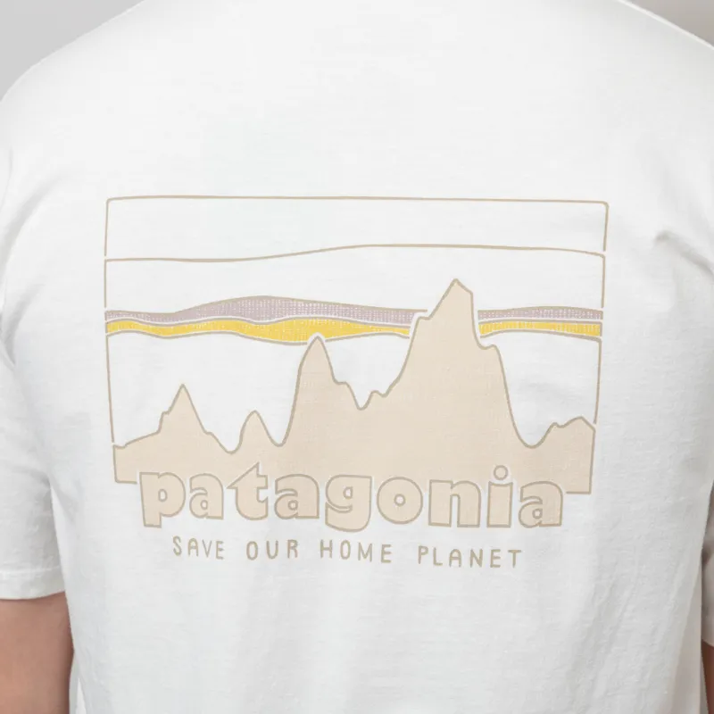 Patagonia 73 Skyline Organic T Shirt Birch White-5