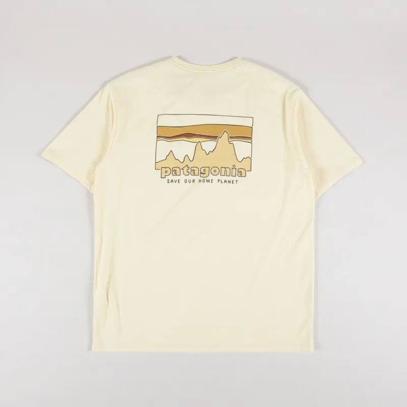 Patagonia 73 Skyline Organic T Shirt Buttercup Yellow