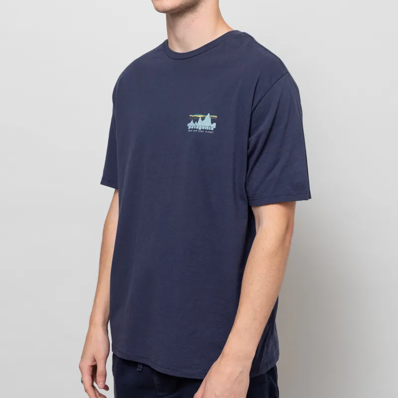 Patagonia 73 Skyline Organic T Shirt New Navy-1