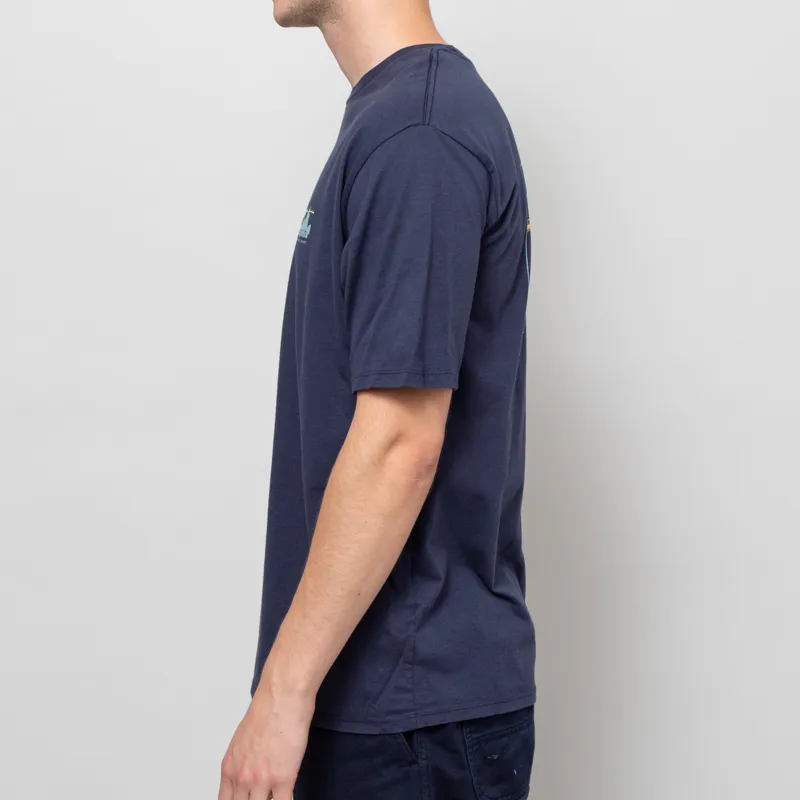Patagonia 73 Skyline Organic T Shirt New Navy-2