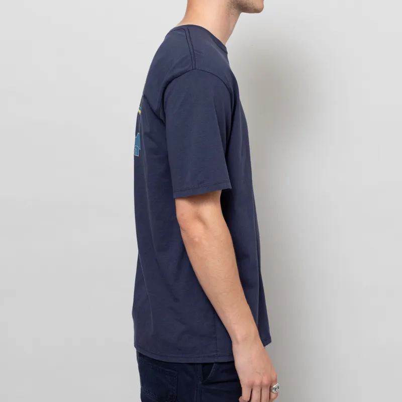 Patagonia 73 Skyline Organic T Shirt New Navy-4