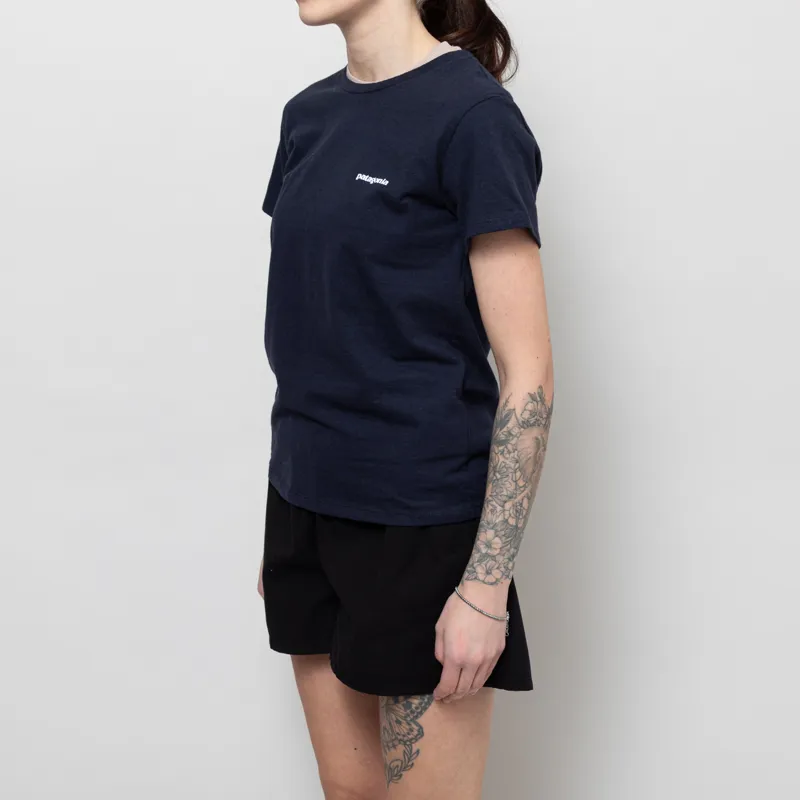 Patagonia Womens P-6 Logo Responsibili-Tee New Navy-3