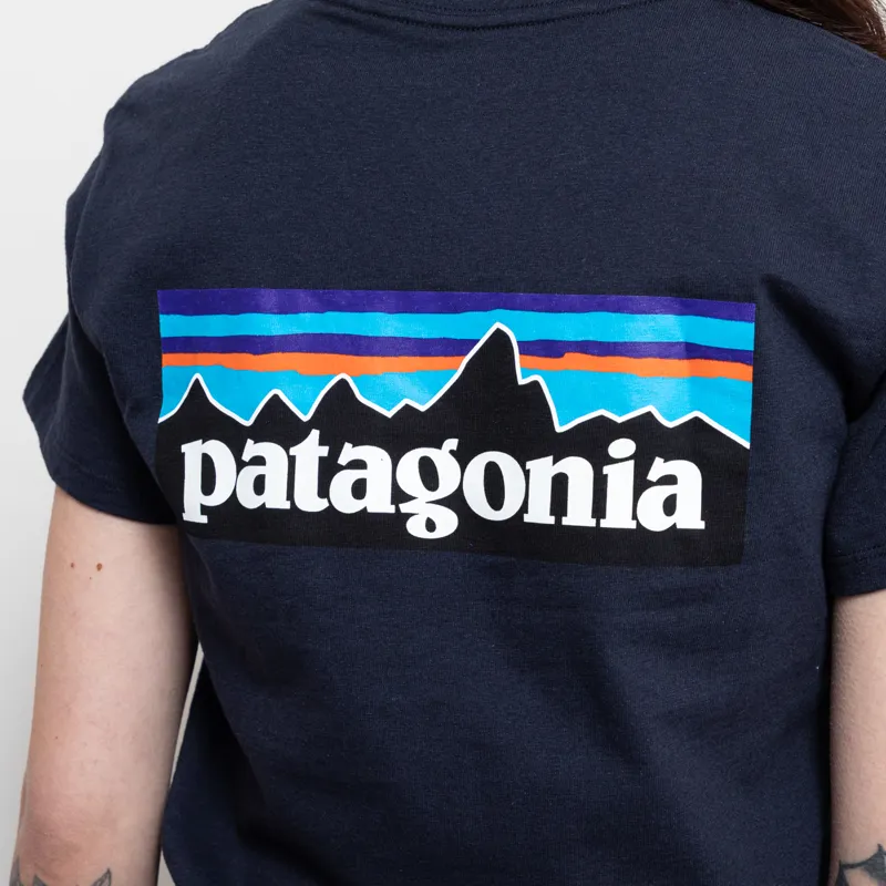 Patagonia Womens P-6 Logo Responsibili-Tee New Navy-6