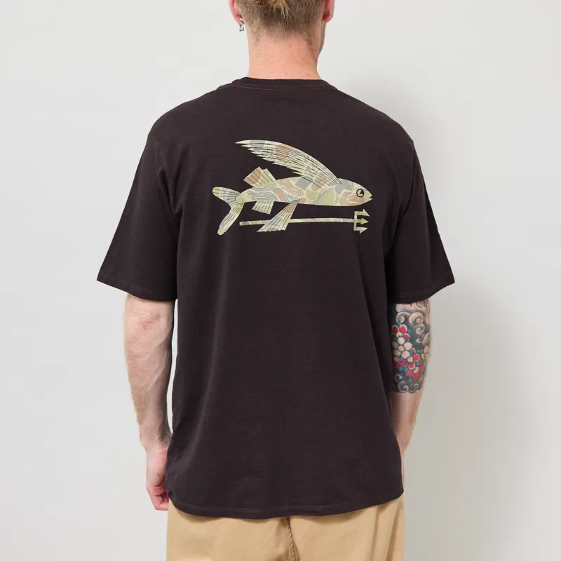 Patagonia Flying Fish Responsibili-Tee Den Brown Coastal Edge