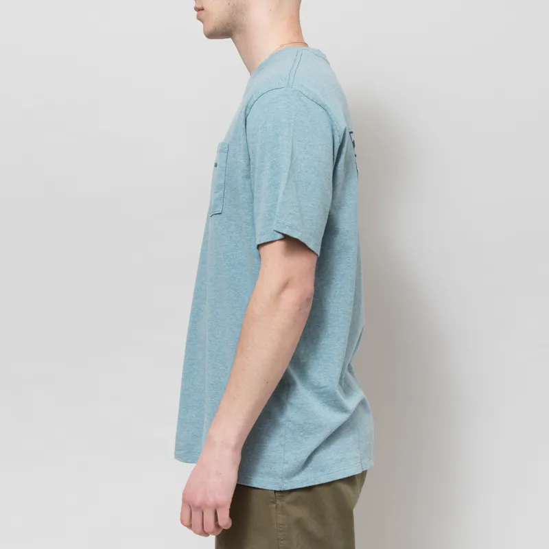 Patagonia Boardshort Logo Pocket Responsibili-Tee Blue Sage-3