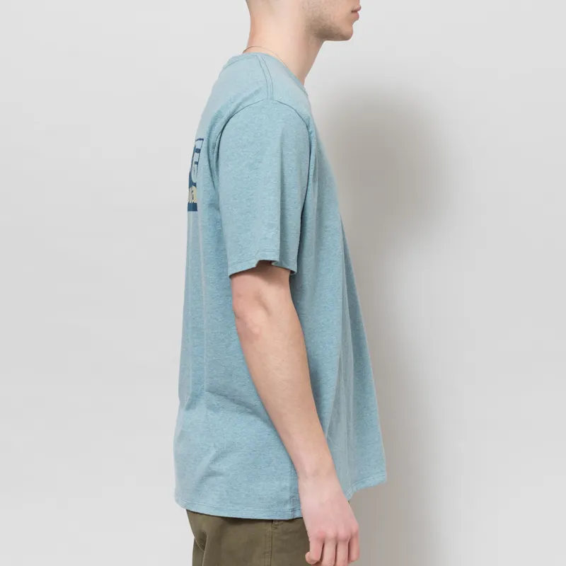 Patagonia Boardshort Logo Pocket Responsibili-Tee Blue Sage-4