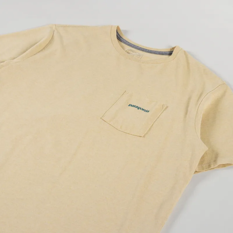 Patagonia Boardshort Logo Pocket Responsibili-Tee Beeswax Tan-3