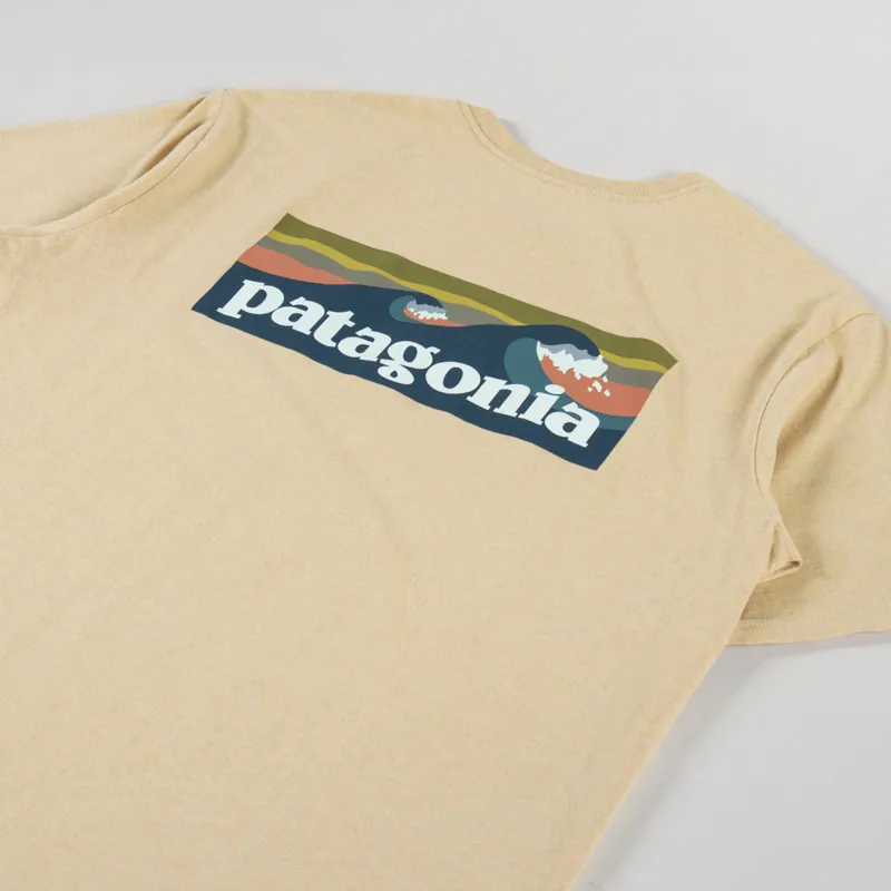 Patagonia Boardshort Logo Pocket Responsibili-Tee Beeswax Tan-2