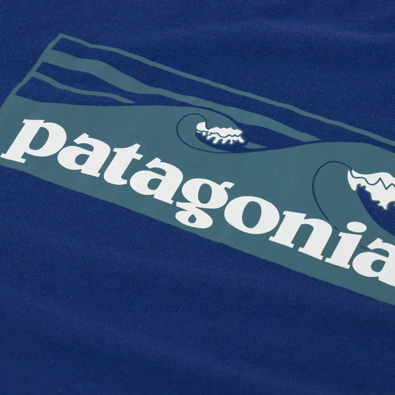 Patagonia Boardshort Logo Pocket Responsibili-Tee Clement Blue-4